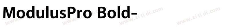ModulusPro Bold字体转换